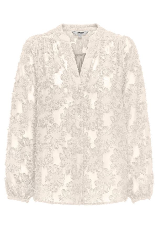 only - ONLY Bluzka Korsa 15360837 Beżowy Oversize. Kolor: beżowy. Materiał: syntetyk