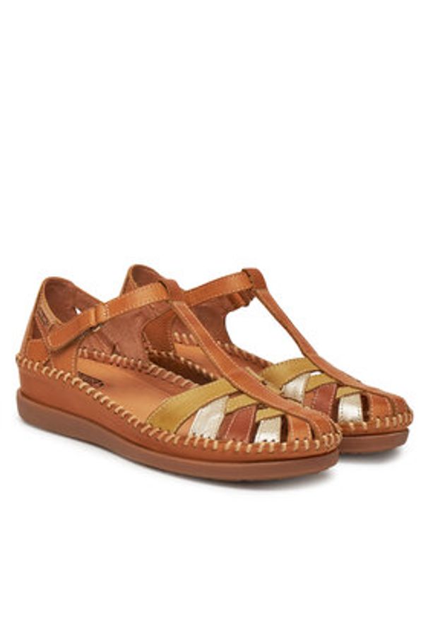 Pikolinos Sandały W8K-0705C1 Żółty. Kolor: żółty. Materiał: skóra