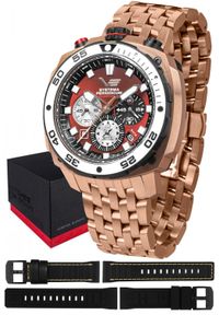 Zegarek męski Vostok Europe VK67-650E724B różowe złoto. Kolor: złoty, wielokolorowy, różowy #1