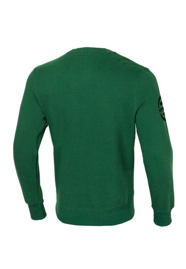 PITBULL - Bluza męska Pitbull z kapturem Small Logo. Typ kołnierza: kaptur. Kolor: zielony. Sport: fitness