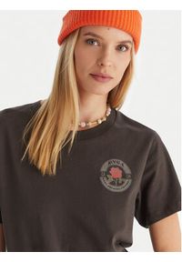 RVCA T-Shirt EVJZT00166 Czarny Regular Fit. Kolor: czarny. Materiał: bawełna #4