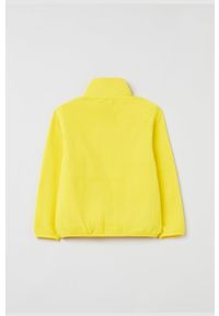 OVS Bluza dziecięca kolor żółty gładka. Okazja: na co dzień. Kolor: żółty. Materiał: dzianina. Wzór: gładki. Styl: casual