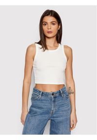 JJXX Top Fallon 12200401 Biały Slim Fit. Kolor: biały. Materiał: bawełna #1