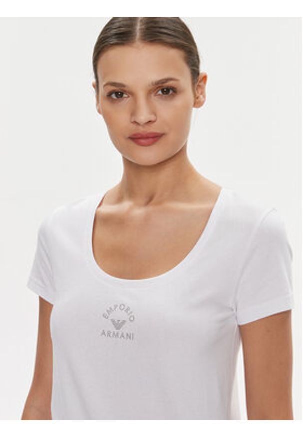 Emporio Armani Underwear T-Shirt 163377 4R223 00010 Biały Regular Fit. Kolor: biały. Materiał: bawełna