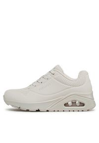skechers - Skechers Sneakersy Uno Stand On Air 3690/OFWT Écru. Materiał: skóra