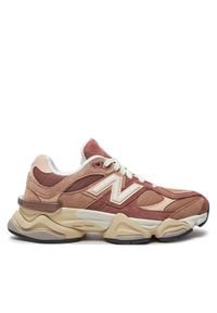 New Balance Sneakersy 9060 V1 U9060EEH Beżowy. Kolor: beżowy. Materiał: zamsz, skóra