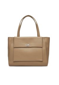Calvin Klein Torebka Ck Medium Shopper K60K612811 Beżowy. Kolor: beżowy. Materiał: skórzane