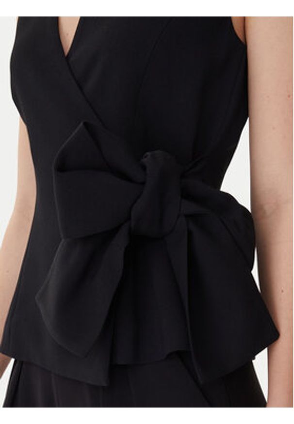 Marella Kamizelka garniturowa Lirica 2613161043 Czarny Regular Fit. Kolor: czarny. Materiał: syntetyk