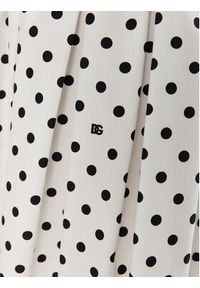 DOLCE & GABBANA - Dolce&Gabbana Sukienka codzienna F6JHVT HS5R7 Biały Regular Fit. Okazja: na co dzień. Kolor: biały. Materiał: bawełna. Typ sukienki: proste. Styl: casual #5