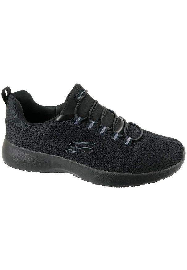 skechers - Buty do chodzenia męskie Skechers Dynamight. Zapięcie: sznurówki. Kolor: czarny. Materiał: syntetyk, materiał, tkanina, guma. Szerokość cholewki: normalna. Sport: turystyka piesza