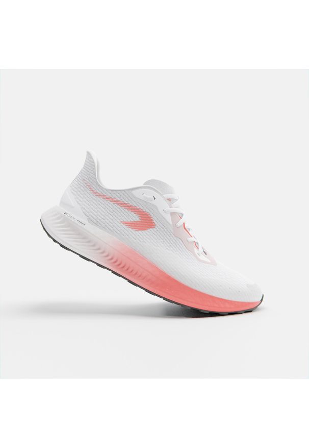 KIPRUN - Buty do biegania damskie Kiprun KD500 3. Kolor: biały, czerwony, wielokolorowy, różowy. Materiał: kauczuk. Sport: fitness