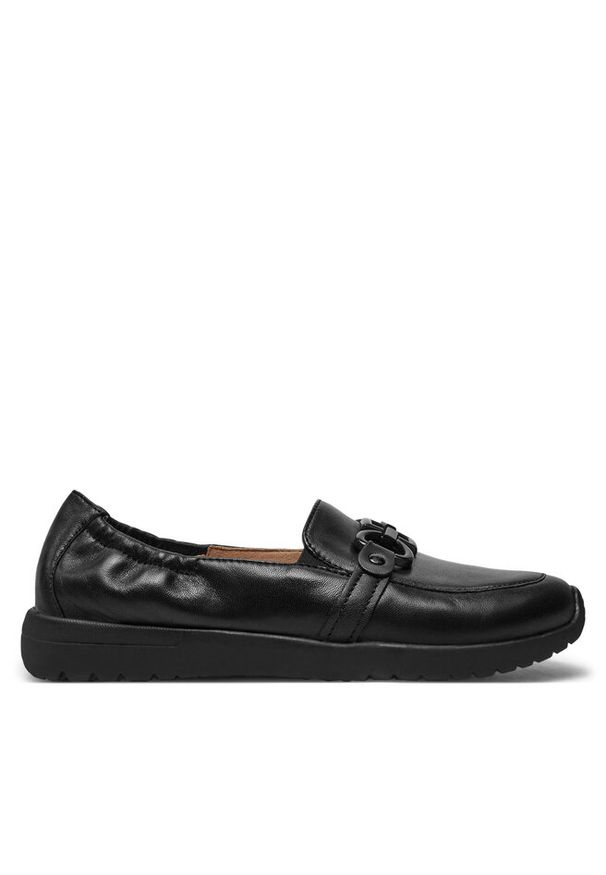 Loafersy Caprice. Kolor: czarny