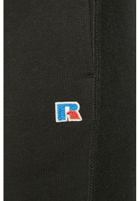 Russell Athletic - Spodnie. Kolor: czarny. Materiał: bawełna, poliester, dzianina. Wzór: gładki #3