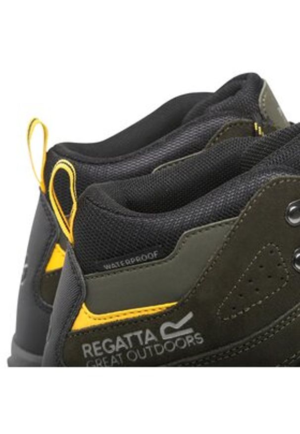 Regatta Trekkingi Clydebank RMF485 Khaki. Kolor: brązowy. Materiał: zamsz, skóra. Sport: turystyka piesza