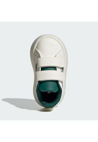 Adidas - Buty Grand Court 2.0 Kids. Kolor: czarny, zielony, biały, wielokolorowy. Materiał: materiał