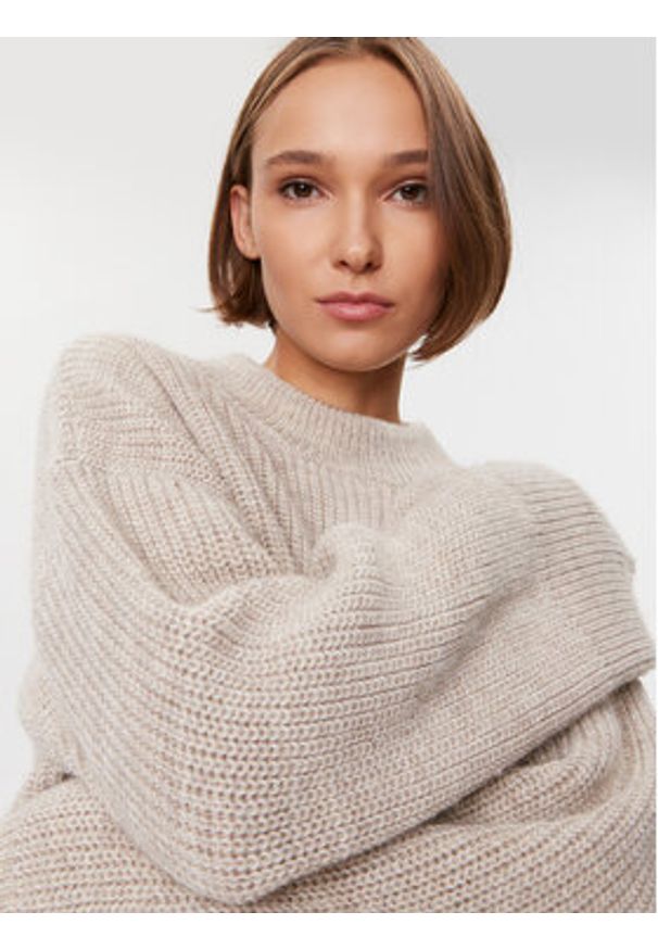 Herskind Sweter Hudson 4916750 Beżowy Regular Fit. Kolor: beżowy. Materiał: syntetyk