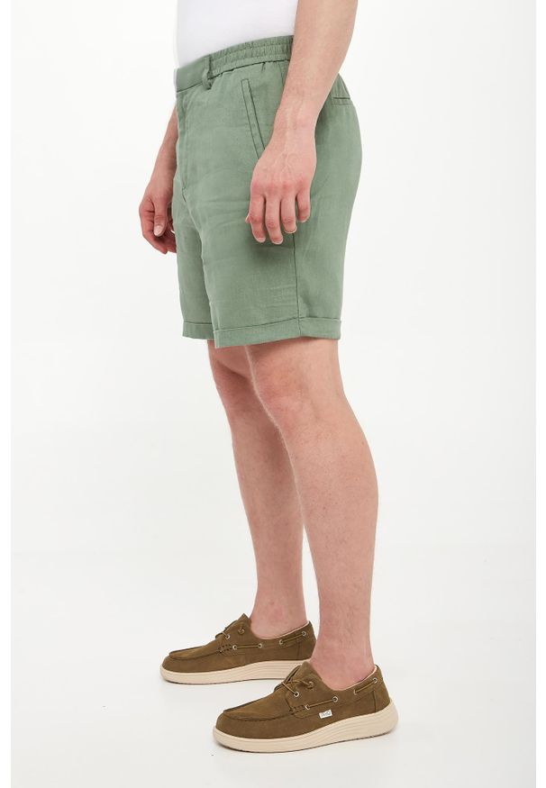 Liu Jo - Bermudy męskie lniane LIU JO. Materiał: len