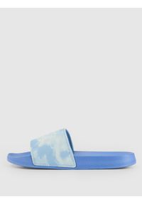 4f - 4F Klapki dziewczęce - niebieskie 33. Okazja: na co dzień. Kolor: niebieski. Materiał: guma. Sezon: lato. Styl: wakacyjny, casual #1