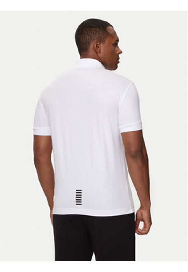 EA7 Emporio Armani Polo 8NPF14 PJVQZ 1100 Biały Regular Fit. Typ kołnierza: polo. Kolor: biały. Materiał: bawełna