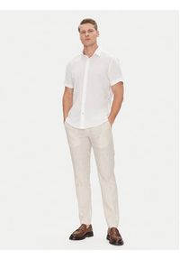 JOOP! Koszula 17 JSH-209Pit 30047056 Écru Slim Fit. Kolor: kremowy. Materiał: len, bawełna #2