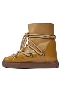 Inuikii Śniegowce Gloss Wedge 75203-007 Beżowy. Kolor: beżowy. Materiał: skóra #5