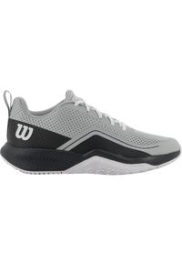 Buty do tenisa Wilson Rush Pro Lite. Kolor: szary, biały, wielokolorowy. Materiał: materiał, syntetyk, guma. Sport: tenis #1