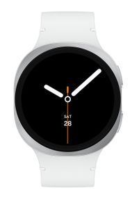 SAMSUNG - Samsung Galaxy Watch 8 LTE 44mm Srebrny (L335). Kolor: srebrny