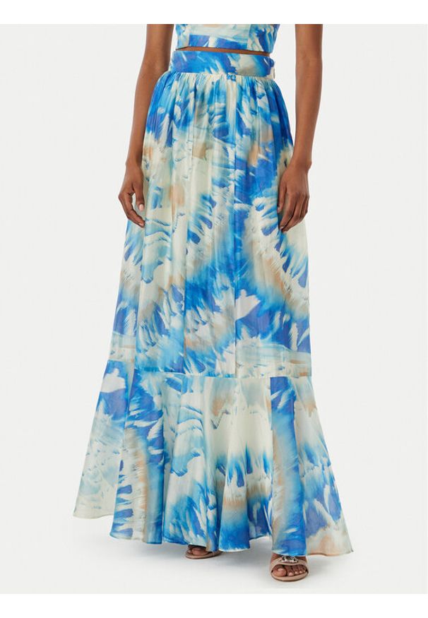 Marciano Guess Spódnica maxi G6GD18 W1988 Niebieski Regular Fit. Kolor: niebieski. Materiał: lyocell