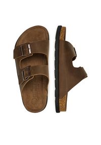 Rieker Klapki 21190-26 Brązowy. Kolor: brązowy. Materiał: skóra, nubuk #4