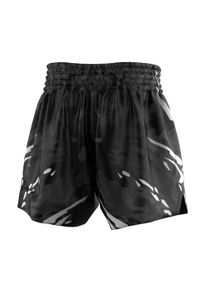 Spodenki Muay Thai męskie EXTREME HOBBY BLACK PANTHER. Kolor: czarny, biały, wielokolorowy. Materiał: poliester #2