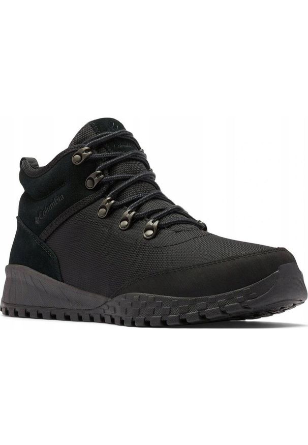 columbia - Buty Sneakersy Męskie Columbia Fairbanks Mid Waterproof. Kolor: czarny. Sport: turystyka piesza