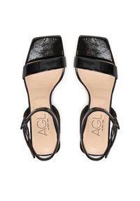 AGL Sandały Celia D689006PCPLUME0000 Czarny. Kolor: czarny. Materiał: skóra #2