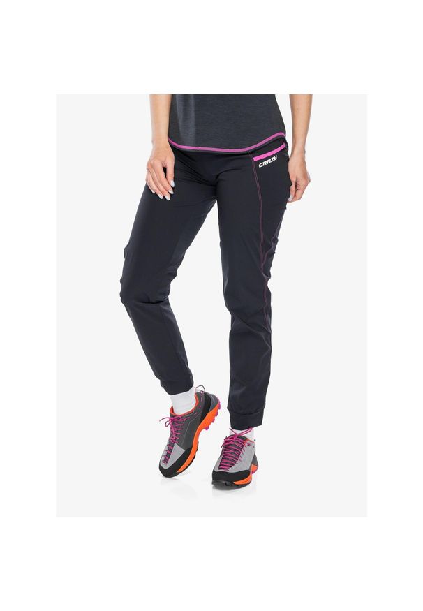 CRAZY - Spodnie turystyczne damskie Crazy Pant Exit Light. Kolor: czarny. Sport: turystyka piesza