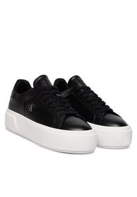 Calvin Klein Sneakersy Flatform Lace Up Lth YW0YW01928 Czarny. Kolor: czarny. Materiał: skóra #4