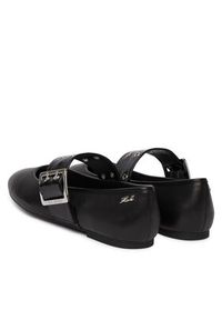 Karl Lagerfeld - KARL LAGERFELD Baleriny Karo KL40126 Czarny. Kolor: czarny. Materiał: skóra #4