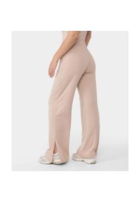 Spodnie wiskozowe Carpatree Cozy Leisure beżowe. Kolor: beżowy. Materiał: wiskoza