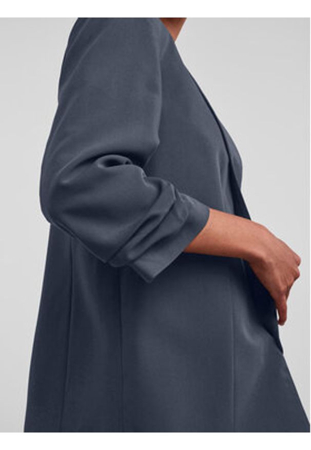 Pieces Marynarka 17090996 Granatowy Regular Fit. Kolor: niebieski. Materiał: syntetyk