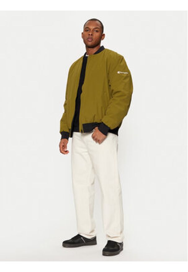 Champion Kurtka bomber 220344 Zielony Regular Fit. Kolor: zielony. Materiał: syntetyk