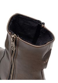Rieker Botki 78656-90 Brązowy. Kolor: brązowy. Materiał: skóra #4