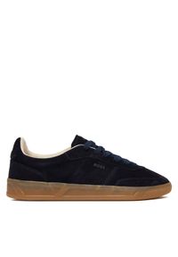 BOSS Sneakersy Brenta 50536645 Granatowy. Kolor: niebieski. Materiał: skóra, zamsz #1