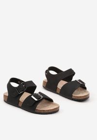 Born2be - Czarne Sandały z Korkową Podeszwą Zapinane na Sprzączki Gavilia. Zapięcie: sprzączka. Kolor: czarny. Sezon: lato. Styl: elegancki #3