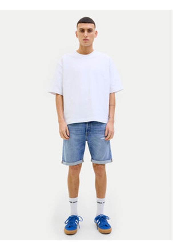 Jack & Jones - Jack&Jones Szorty jeansowe Rick 12269612 Niebieski Regular Fit. Kolor: niebieski. Materiał: bawełna