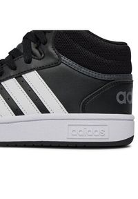 Adidas - adidas Sneakersy Hoops 3.0 Mid K GW0402 Czarny. Kolor: czarny. Materiał: skóra #6