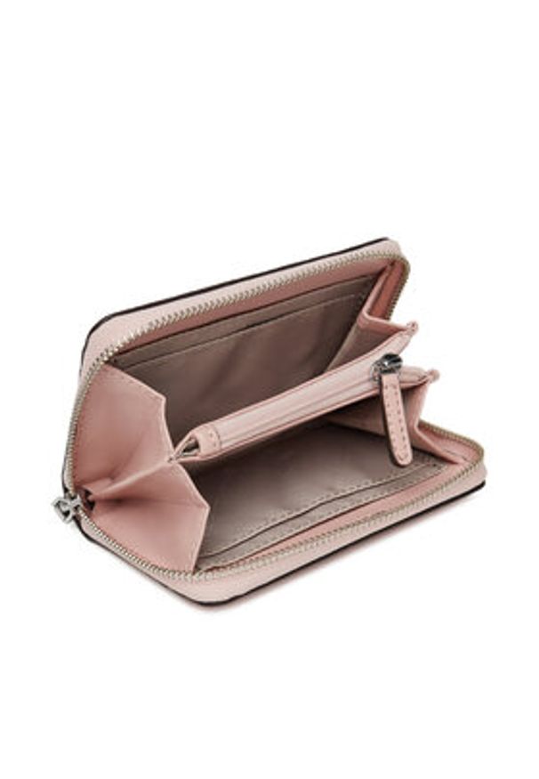 MICHAEL Michael Kors Mały Portfel Damski 32T4SJ6Z5L Różowy. Kolor: różowy. Materiał: skóra
