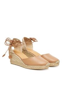 Castañer Espadryle Carina/6/250 025338 Beżowy. Kolor: beżowy. Materiał: skóra #5