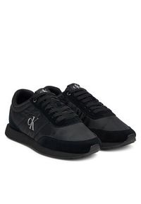 Calvin Klein Sneakersy Retro Runner Ess Mix Mat YM0YM01361 Czarny. Kolor: czarny. Materiał: materiał #4