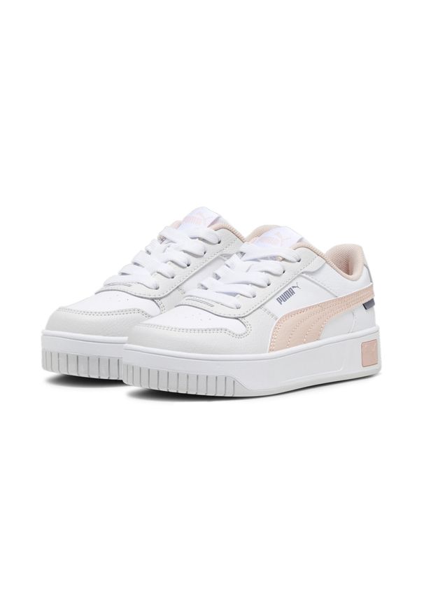 Buty Chłopak Puma Carina Street biały. Okazja: na co dzień. Kolor: biały, wielokolorowy, różowy