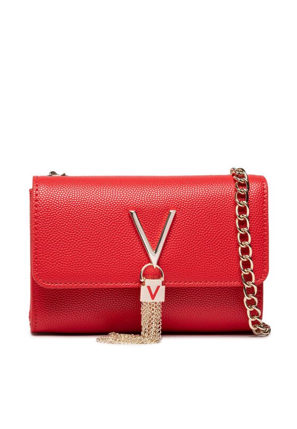 VALENTINO - Valentino Torebka Divina VBS1R403G Czerwony. Kolor: czerwony. Materiał: skórzane