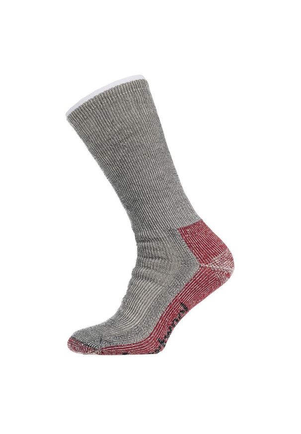 Skarpety górskie męskie Smartwool Classic Mountaineer Maximum Cushion Crew. Kolor: wielokolorowy, szary, czerwony. Sport: turystyka piesza