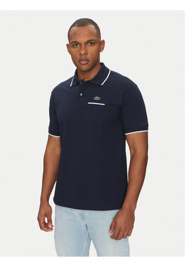 Lacoste Polo PH9838 Granatowy Classic Fit. Typ kołnierza: polo. Kolor: niebieski. Materiał: bawełna